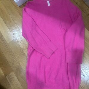 Anthropologie Pink Sweater Dress
